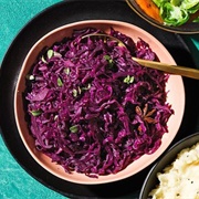 Winter Spiced Sweet & Sour Braised Red Cabbage