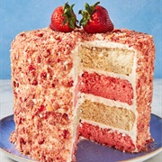 Strawberry Crunch Cake