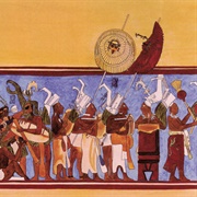 Mayan Procession Scene