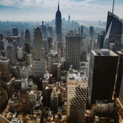 Viewing the City From the Top of a Skyscraper