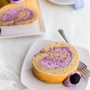 Blackberry Roll Cake