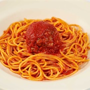 Kids Spaghetti With Meatball