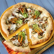Zucchini Flower Pizza