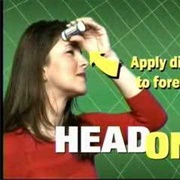 "Head on Apply Directly to the Forehead"