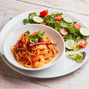 Spaghetti With King Prawns (Lunch Size)