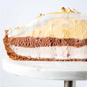 Baked Alaska Neapolitan Pie