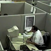 Man Destroys Office Computer