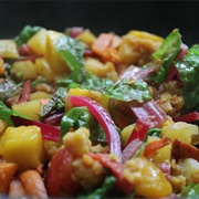 Potato and Swiss Chard Curry