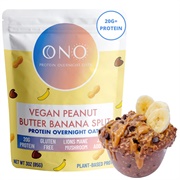 ONO Protein Overnight Oats Vegan Peanut Butter Banana Split