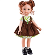Doll Girl Brown Outfit
