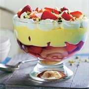 UK Puddings: Trifle, Eton Mess, Blackberry & Apple Crumble, Etc.