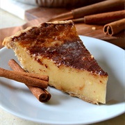 Eggnog Brulee Pie