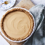 Oat Milk Caramel Custard Pie With Salty Pretzel Crust