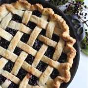 American Black Elderberry Pie