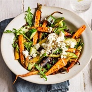 Roasted Carrot, Rocket & Lentil Salad