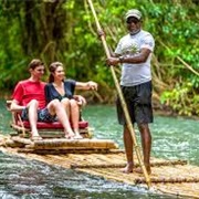 Bamboo Rafting Down the White River Jamaica