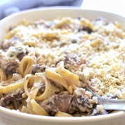 Baked Portobello Mushroom Alfredo