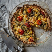 Tomato, Zucchini & Corn Pie