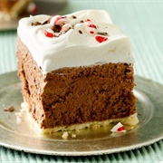 Peppermint French Silk Pie Squares