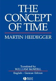 The Concept of Time (Martin Heidegger)
