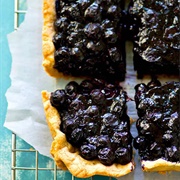 Blueberry Sugar Cookie Pan Pie