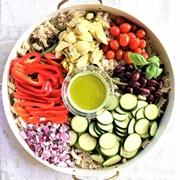 Vegan Pasta and Vegetable Bowl