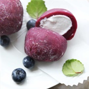 Blueberry Mochi Ice Cream