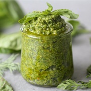 Carrot Top Pesto