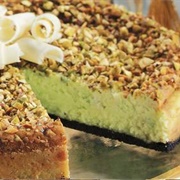 Pistachio White Chocolate Cheesecake