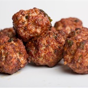 Bison Meatballs