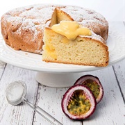 Passion Fruit Curd Cake