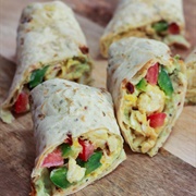 Egg and Hummus Wrap