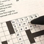 Solved Crossword Puzzles in Ink