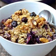 Apple and Blueberry Oatmeal