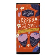 Seattle Chocolate Berry in Love Dark Chocolate Truffle Bar