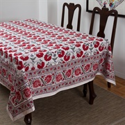 Red and White Tablecloth