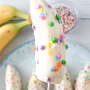 Frozen Banana Yogurt Bar