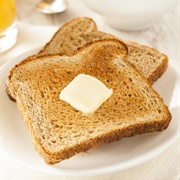 Buttered Wheat Toast