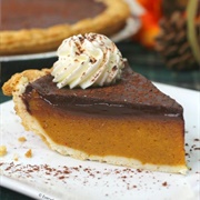 Pumpkin Pie With Pumpkin Spice Chocolate Gancahe