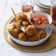 Mozzarella Stuffed Risotto Balls