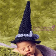 Baby Doll Girl Black Hat