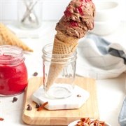 Chocolate Raspberry Chili Ice Cream