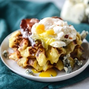 Waffle With Blue Cheese