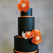 Black and Orange Cake