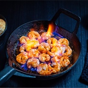 Flambe Shrimp