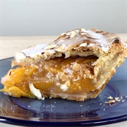 Glazed Peach & Almond Pie