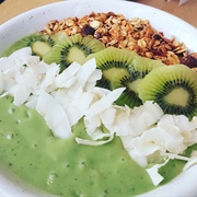 Granola Smoothie Bowl With Kiwi and Coconut