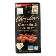 Chocolove Almonds &amp; Sea Salt in Strong Dark Chocolate