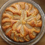 Vegan Pear Cake With Chopped Hazelnuts