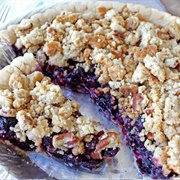 Blueberry Pecan Streusel Pie